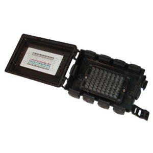 M120 Junction Box with 8 Way Spade Terminal Block Single Height