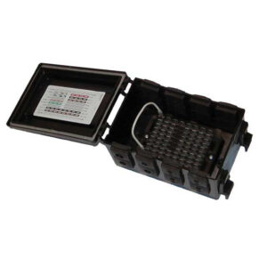 M120 Junction Box with 8 Way Spade Terminal Block Double Height