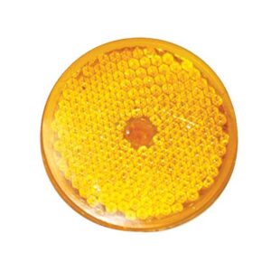 REFLECTOR AMBER ROUND 40MM SELF ADHESIVE