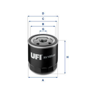 UFI OIL FILTER 23 103 00