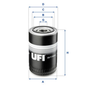 UFI OIL FILTER 23 110 02