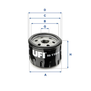 UFI OIL FILTER 23 118 00
