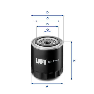 UFI OIL FILTER 23 127 00