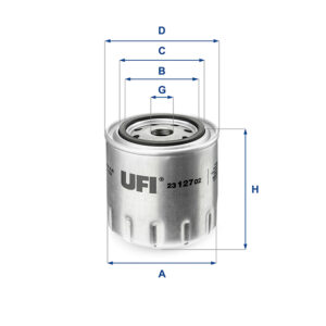 UFI OIL FILTER 23 127 02