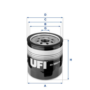 UFI OIL FILTER 23 280 00