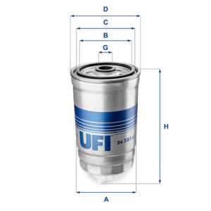 UFI FUEL FILTER 24 351 01