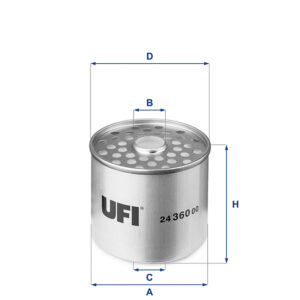 UFI FUEL FILTER 24 360 00