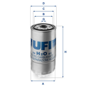 UFI FUEL FILTER 24 H2O 01