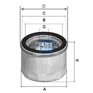 UFI AIR FILTER 27 A86 00