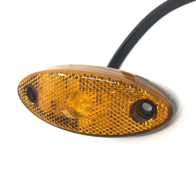 M893 LED Amber Marker Lamp with 500mm Flylead