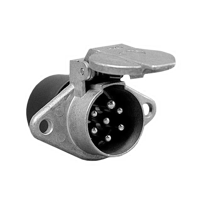 7 Pin Metal Socket N Type 24v with Screw Terminals
