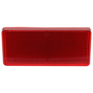 Oblong Red Reflector 94x44mm Self Adhesive
