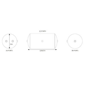 Air Tank 20 Litre 206mm Diameter