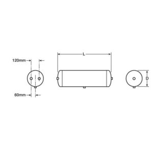 Air Tank 40 Litre 276mm Diameter
