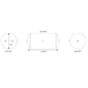 AIR TANK 100LTR X 396MM