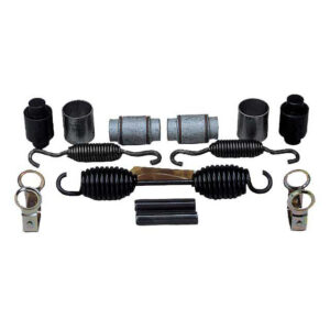 RO Type Brake Shoe Kit - 420 350 Brake Fabricated Anchor Bracket - Suits AXL125 - Retaining Pins