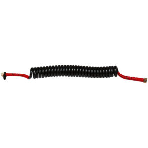 Air Coil - 4m black with red tail 2xM18F Fittings