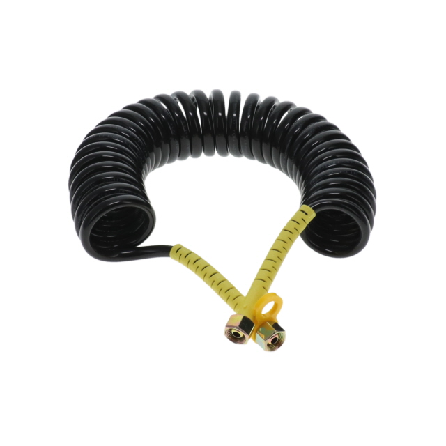 TUV Air Coil - 4m - Black with Yellow Tail 2x M18F Ends
