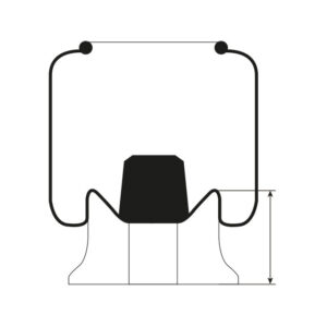 AIRSPRING ASSY (ASK016) STEEL PISTON HENDRICKSON