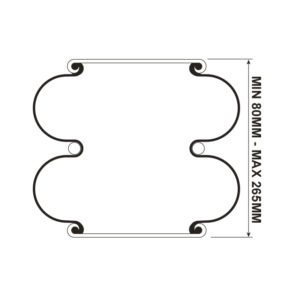 AIRSPRING (ASK053) DOUBLE CONVOLUTED M24/M16 COMBI