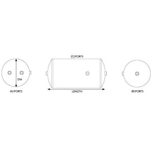 AIR TANK STEEL 30L TO SUIT DAF