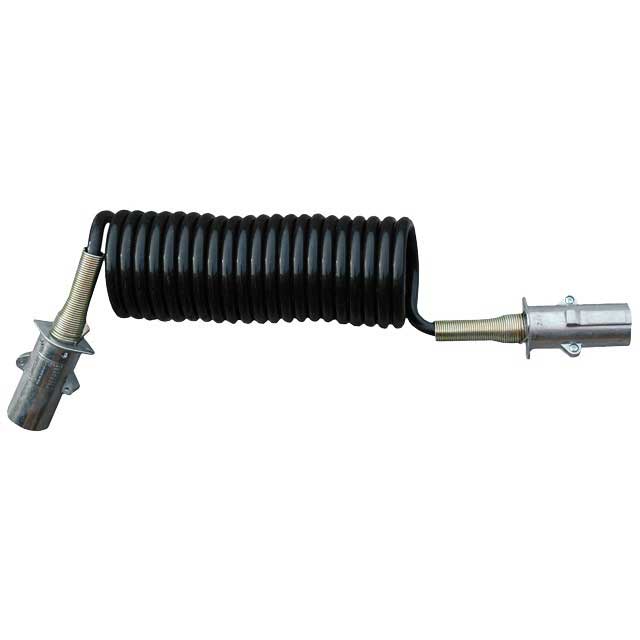 7 Core 'N' Type Electrical Coil with Metal Plugs 4.5m