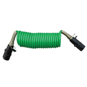 7 Core Electrical Coil - 22 Turn 'S' Type - 4.5M With Plastic Plugs