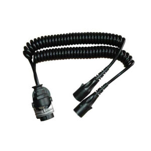Adaptor coil 15/7/7pin 3.5M with plastic plugs 24V 12 pin active