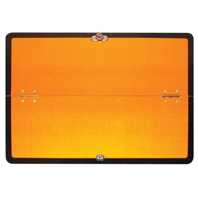 HAZCHEM PLATE ALUMINIUM HORIZONTAL FOLDING