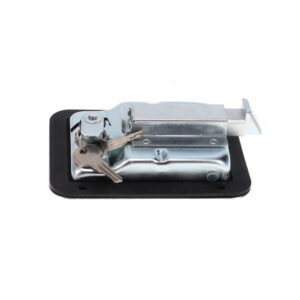 Recessed Large Paddle Handle Zinc Plated