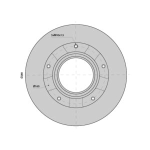 Brake Disc Solid suits FORD Transit Rear