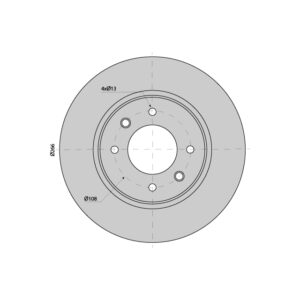 Brake Disc Solid suits CITROEN Berlingo Front