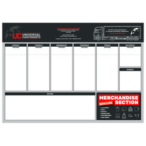 A3 Deskpad 50 Page Weekly Planner UC Branded