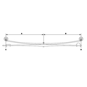 Rear Twin Leaf Spring to suit MERCEDES