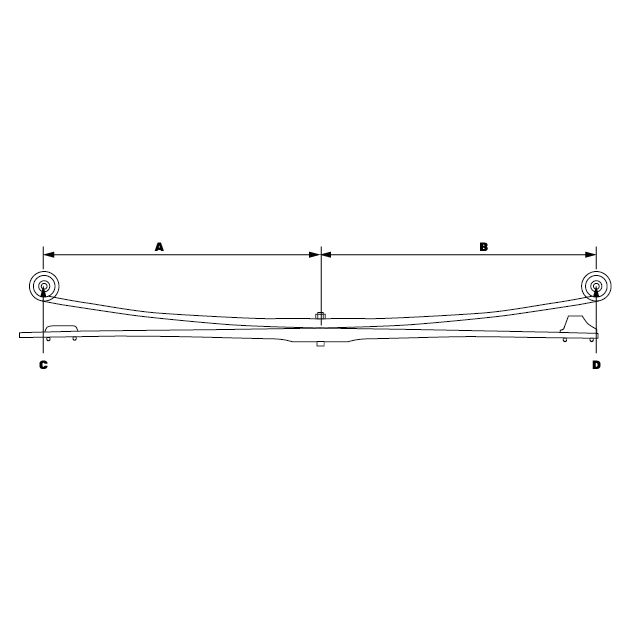 Rear Multi Leaf Spring to suit MERCEDES