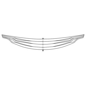 Rear Multi Leaf Spring (Heavy Duty Version) to suit Scania