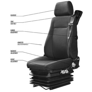 COMPLETE SEAT ISRI 6860/870NTS 280MM SLIDE