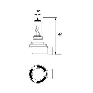 H11 Spotlight Bulb 24v 70w PGJ19-2