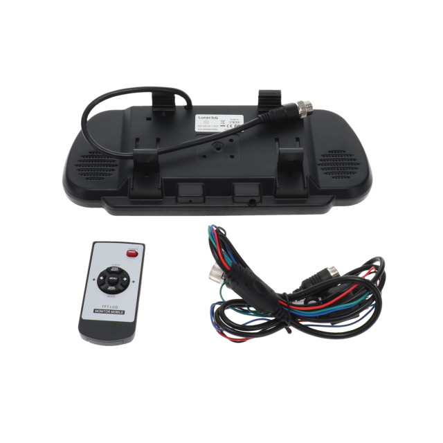 Mirror Monitor Clip On - 7", 2 Channel, 12-24v