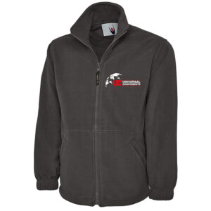 Full Zip Fleece Jacket Charcoal Grey - XL