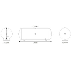 Air Tank 60 Litre 4 Port