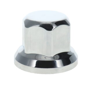 32MM SHORT WHEEL NUT COVER PLASTIC CHROME - H 40mm