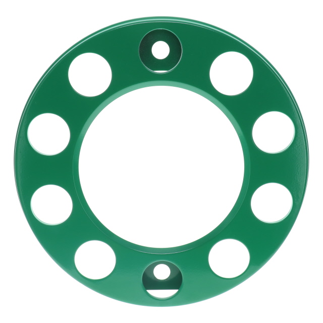 GREEN COATED STEEL WHEEL TRIM 22.5IN (571MM) HOLLOW TYPE