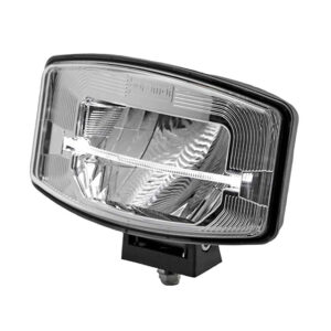 LED Driving Lamp with Light Bar Smoked Chrome