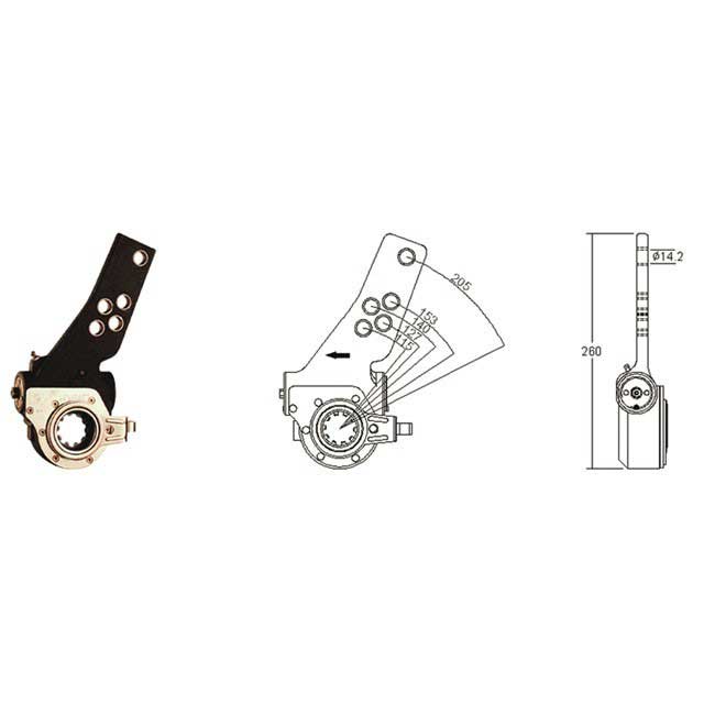 MEI SELFSET AUTOMATIC SLACK ADJUSTER TRAILER MERITOR
