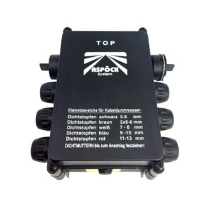 JUNCTION BOX - THROUGH FEED WITH 6 CONNECTIONS
