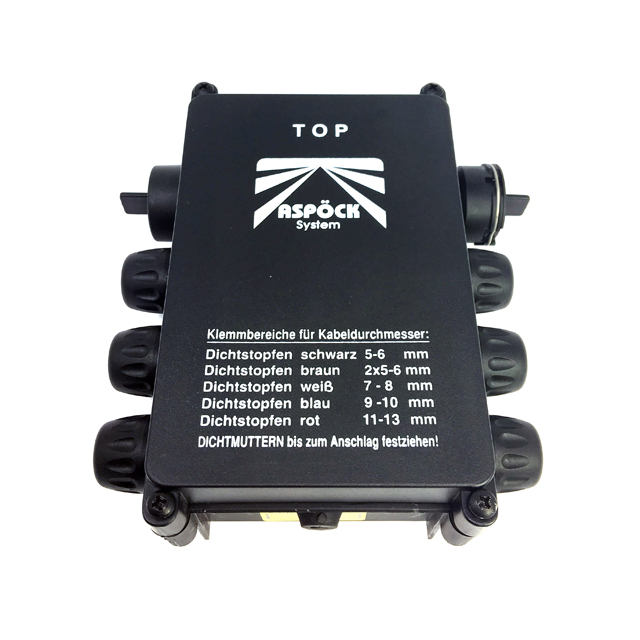JUNCTION BOX - THROUGH FEED WITH 6 CONNECTIONS