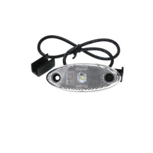 CLEAR LED MARKER LAMP 12-24V 0.5m cable