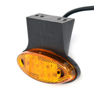 AMBER LED MARKER LAMP 12-24V INC BRACKET