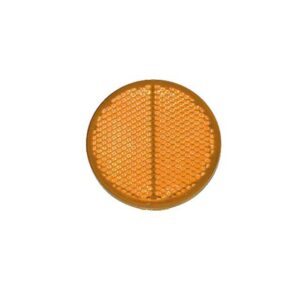 RUBBOLITE REFLECTOR AMBER ROUND S/ADH  (I1453)